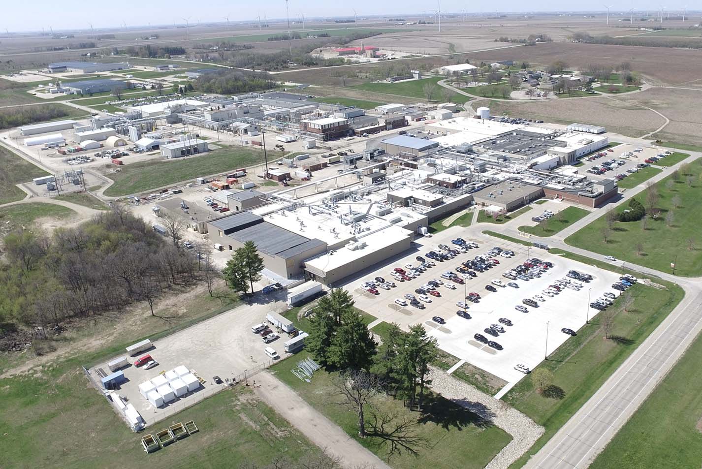 Aerial view of the Zoetis Charles City manufacturing site today - Zoetis